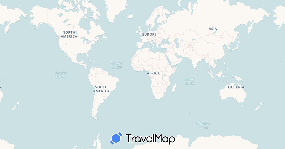 TravelMap itinerary: driving, bus, plane, cycling, train, hiking, boat, hitchhiking, motorbike, electric vehicle in Afghanistan, China, Israel, India, Iraq, Iran, North Korea, South Korea, Mongolia, Nepal, Russia (Asia, Europe)